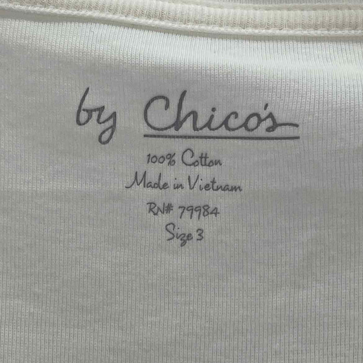 Size XL Chico's Cream Knit Shirt