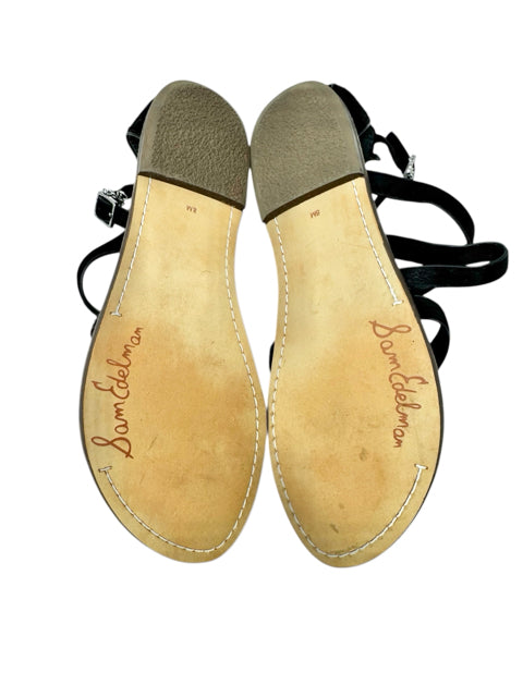 Shoe Size 8 Sam Edeleman Black Suede Sandals