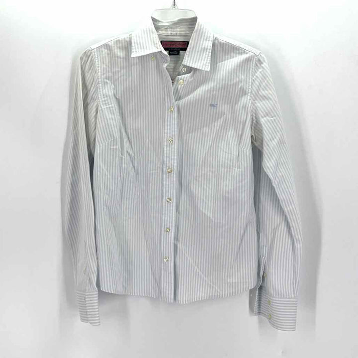Size 6 Vineyard Vines Blue Print Shirt