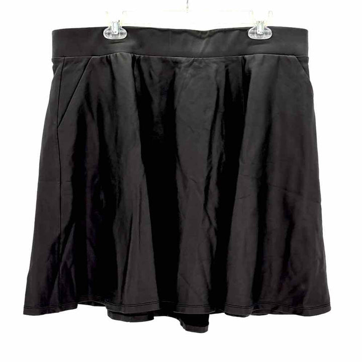 Size 1X Torrid Black Faux Leather Skirt