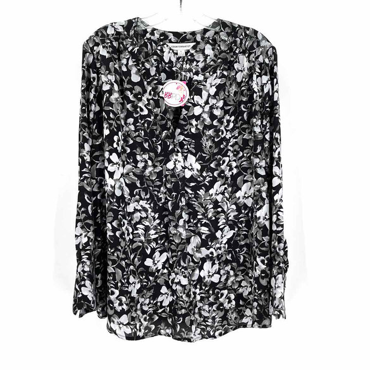 Size XL COUNTERPARTS Black/White Shirt