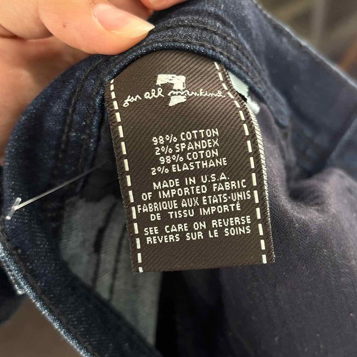 Size 32 SEVEN OF ALL MANKIND Navy Denim Jeans