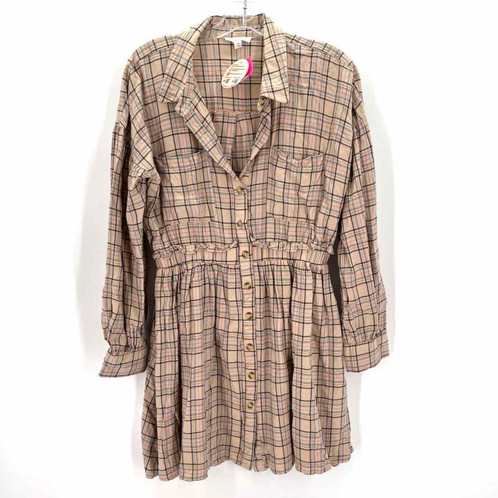 Size M BLU PEPPER Tan Dress