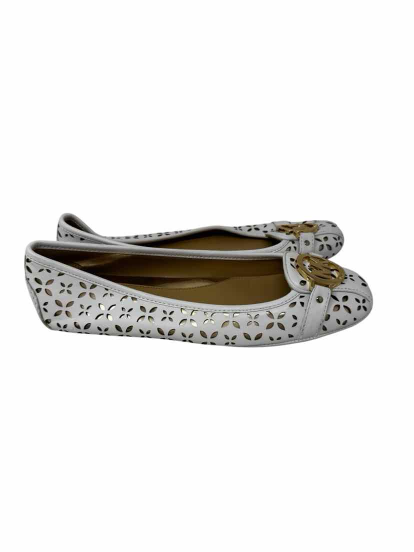 Shoe Size 9.5 Michael Kors White Flats