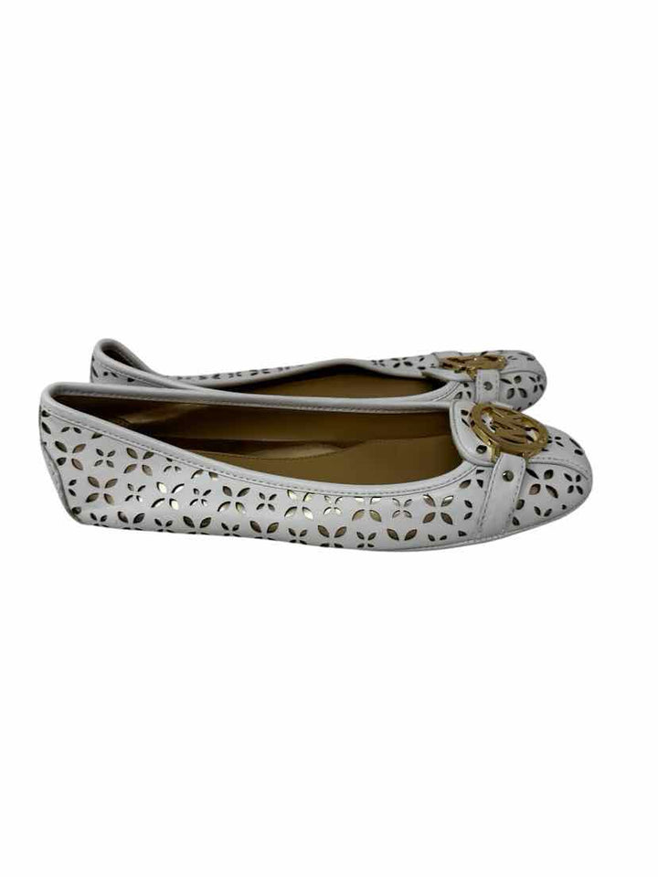 Shoe Size 9.5 Michael Kors White Flats