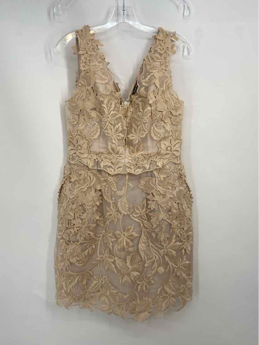 Size 8 KOBI HALPERIN Tan Dress