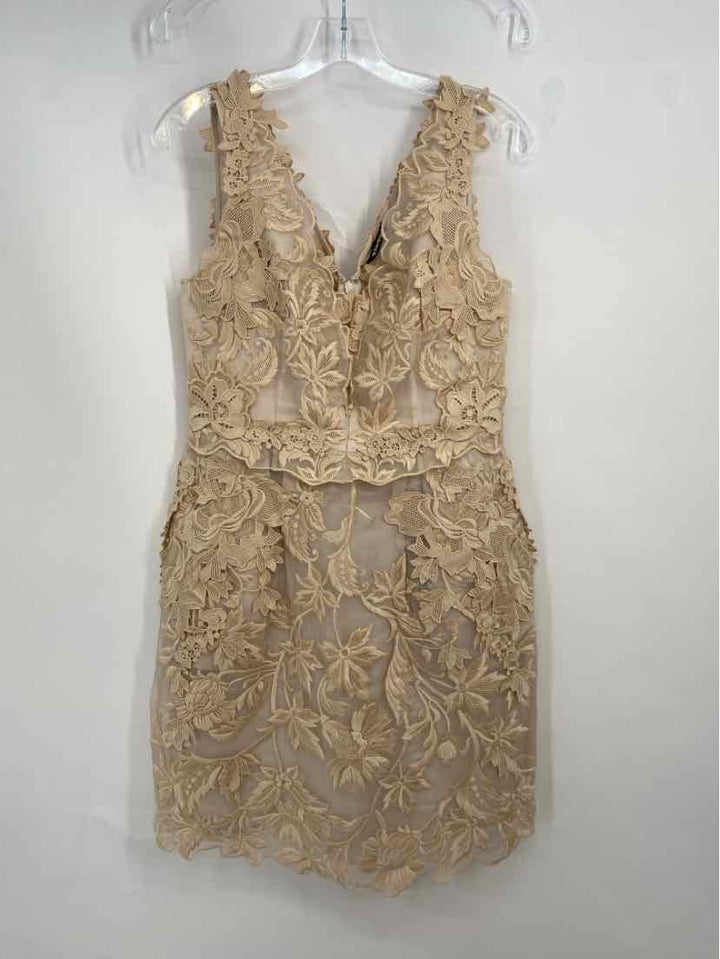 Size 8 KOBI HALPERIN Tan Dress