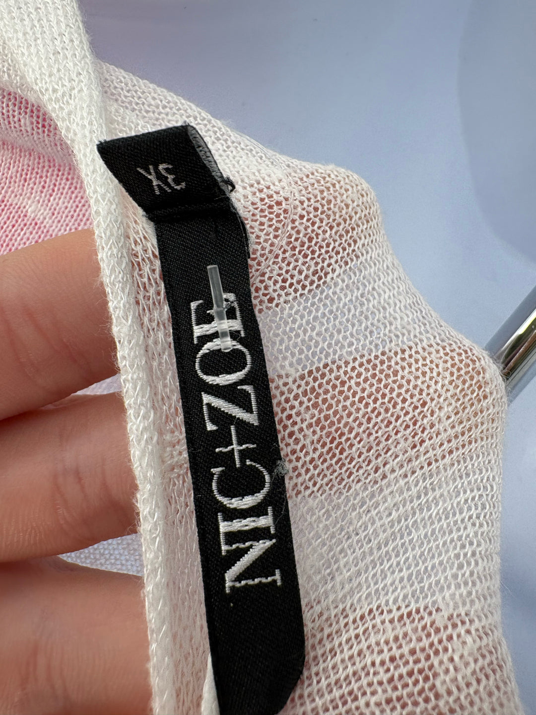 Size 3X NIC + ZOE White Cardigan