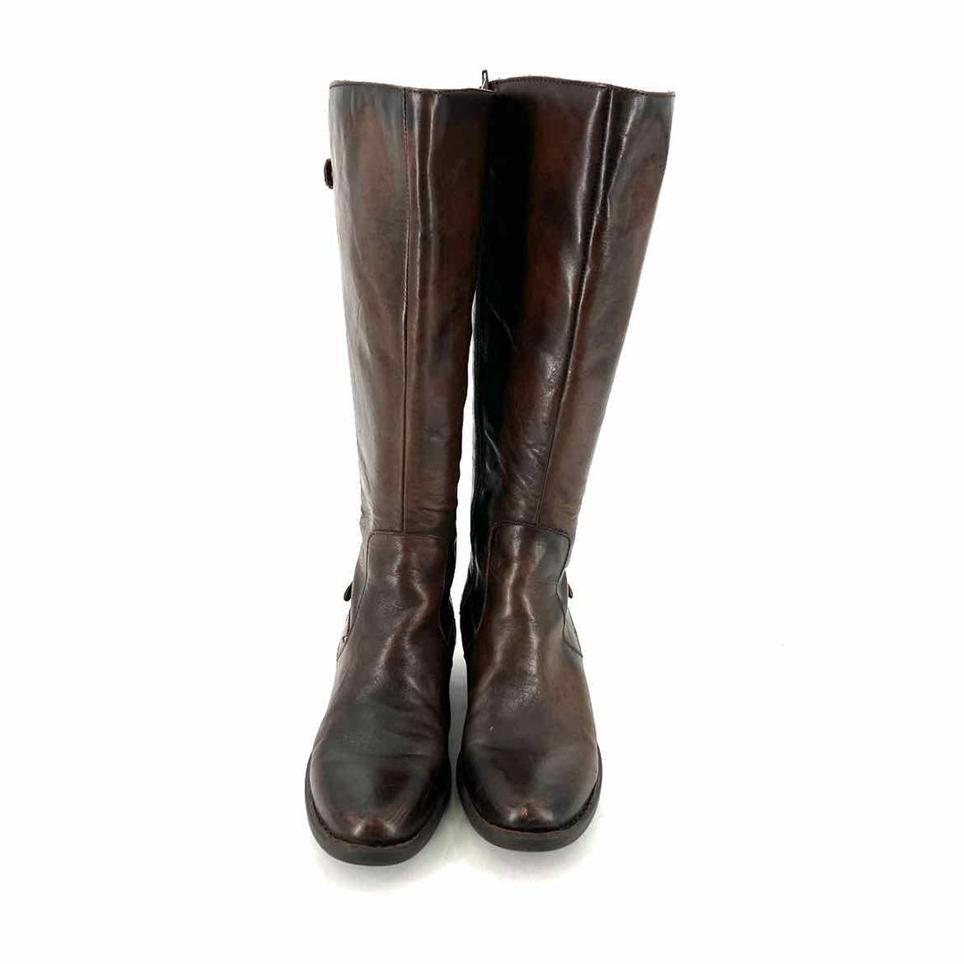 Shoe Size 8 Born Brown Leather Boots