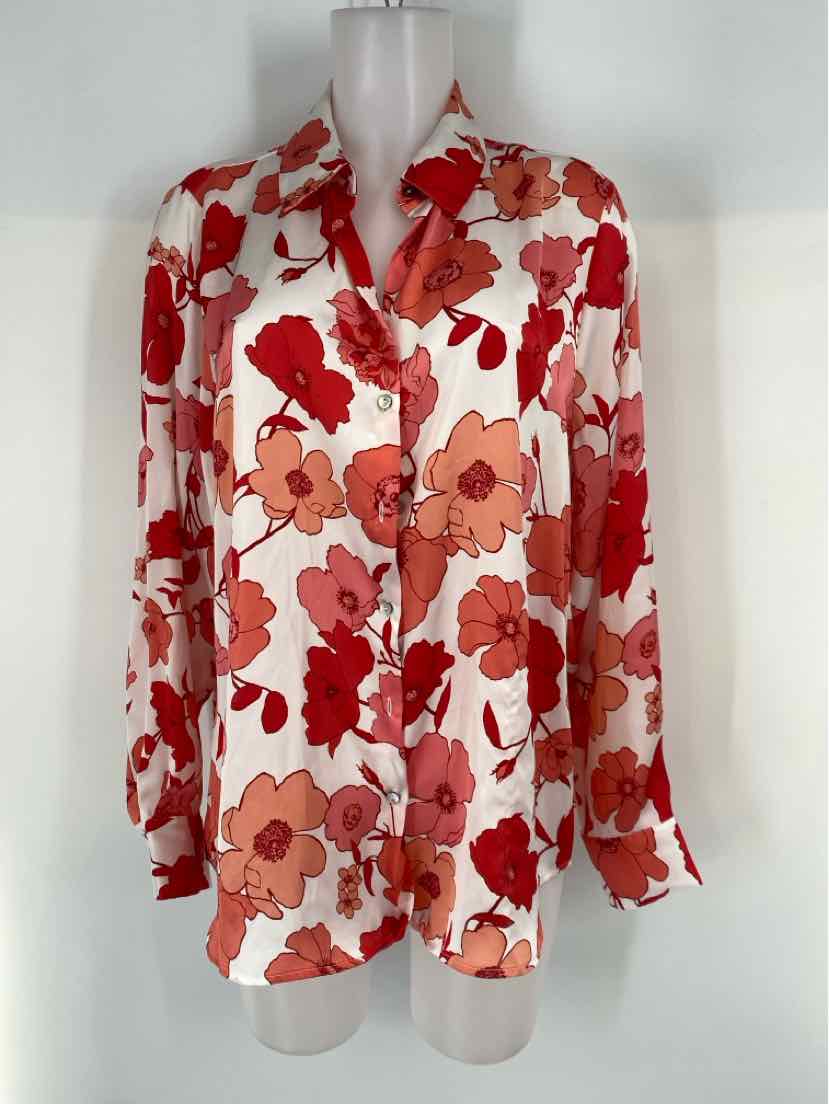 Size L Red Sateen Shirt