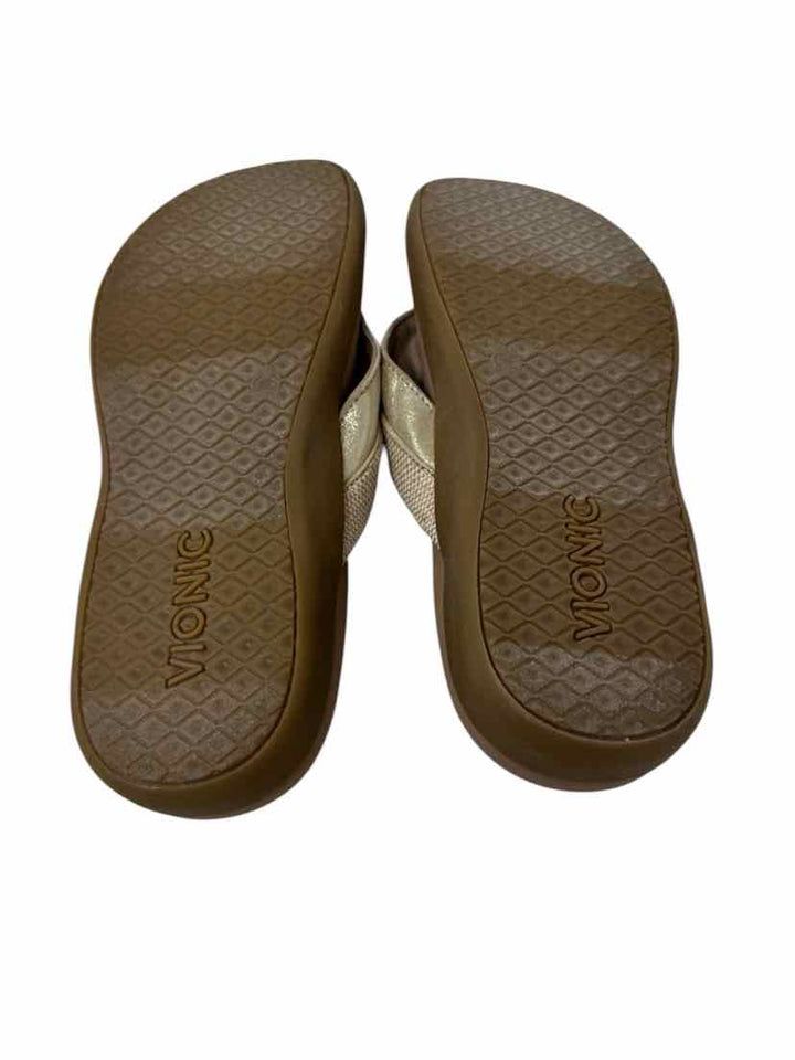 Shoe Size 8 VIONIC Gold Sandals