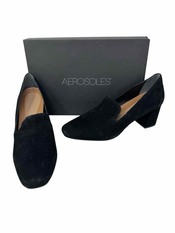 Shoe Size 11 AEROSOLES Black Suede Pumps