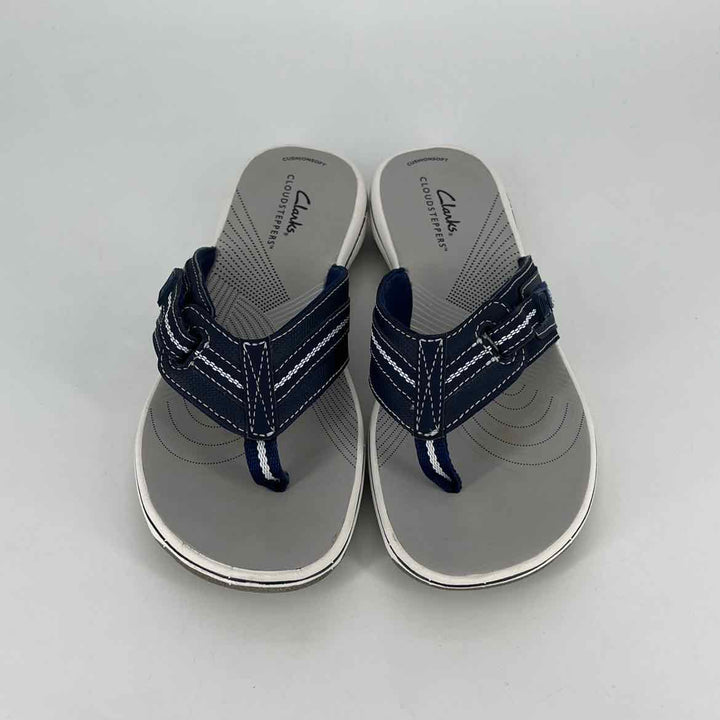 Shoe Size 7 CLARKS Navy Faux Leather Sandals