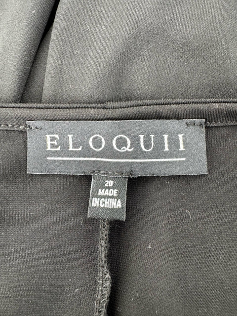 Size 20 ELOQUII Black Dress