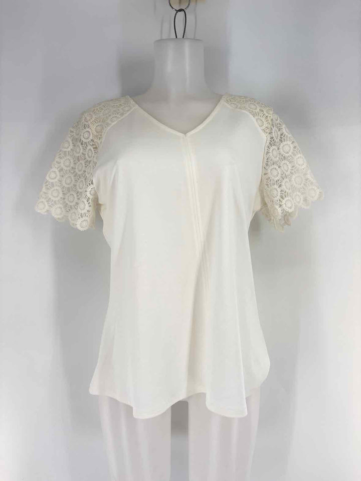 Size L ALEX MARIE Cream Shirt