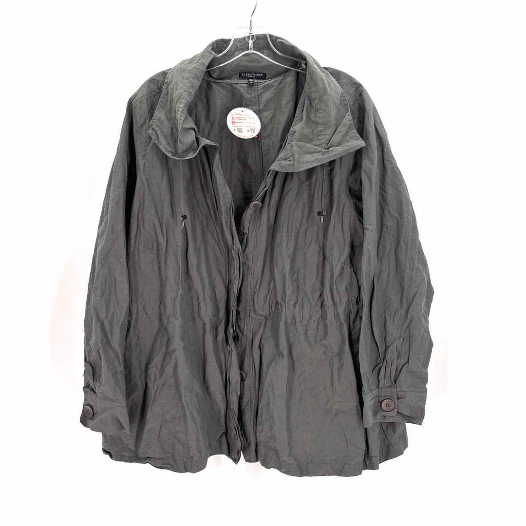 Size 2X Eileen Fisher Gray Jacket