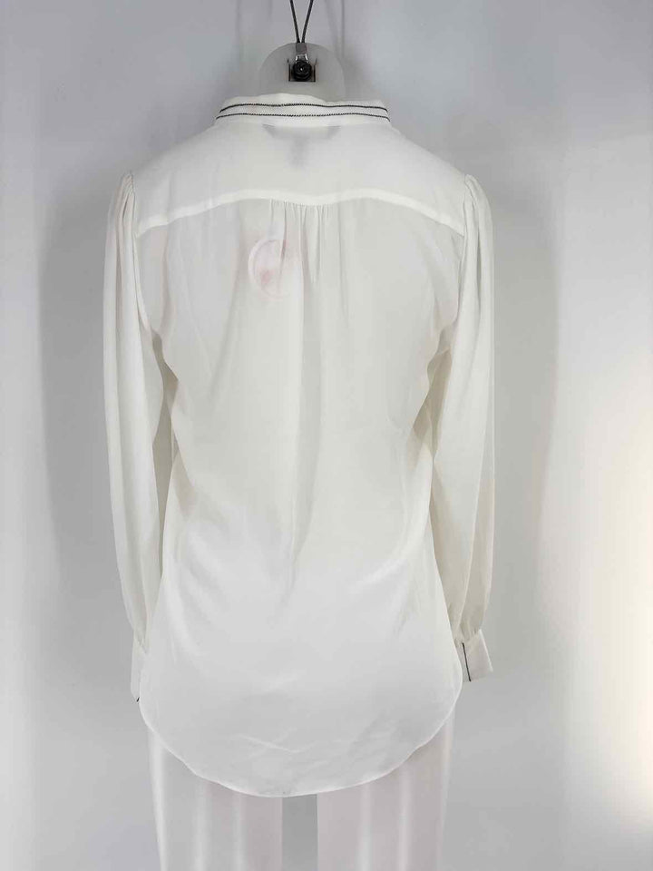 Size 6 White House Black Market White Shirt