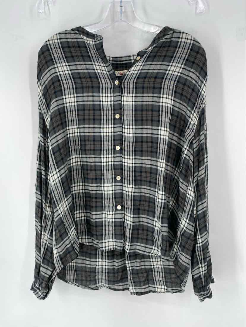 Size L FAHERTY gray print Shirt