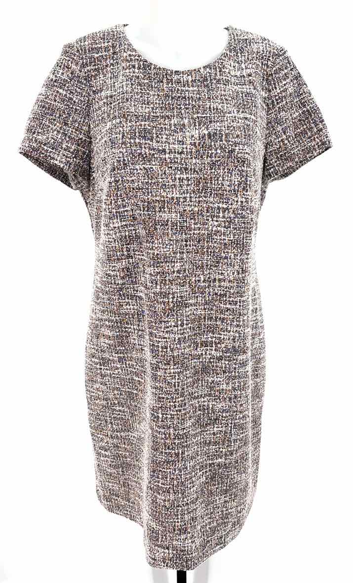 Size 14 Calvin Klein Multi-Color Dress