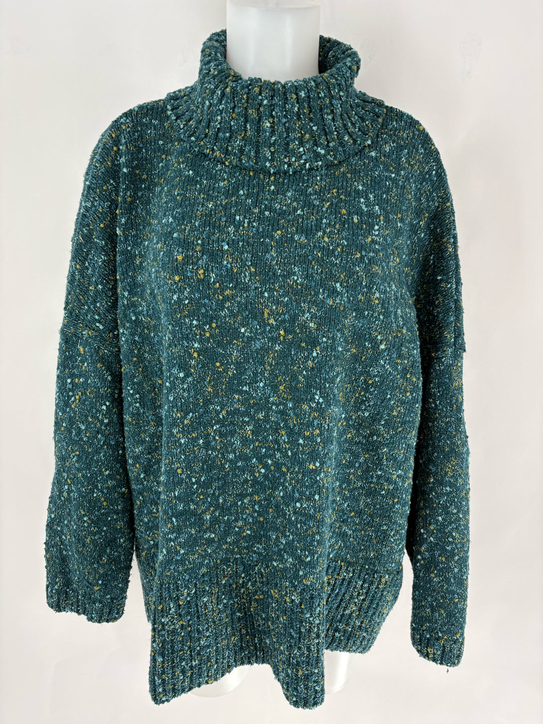 Size 3X J JILL Green Knit Sweater