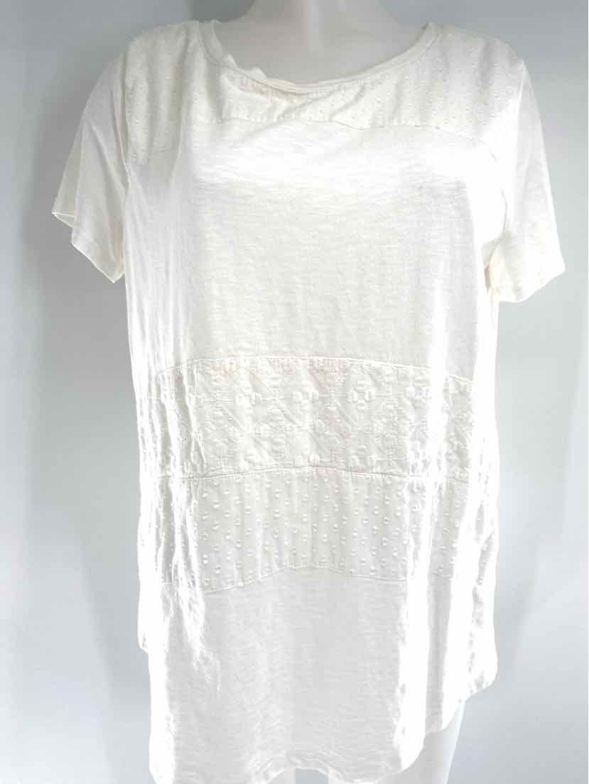 Size L Chico's White Cotton Shirt