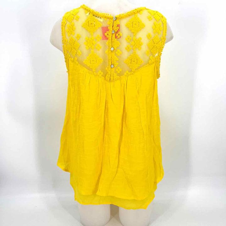Size S Yellow Mesh Shirt