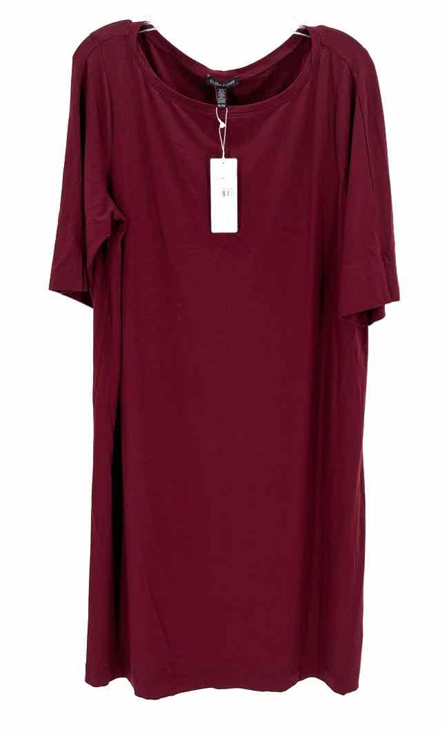 Size XL Eileen Fisher Burgundy Dress