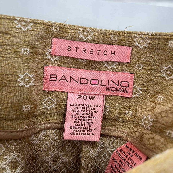 Size 20W Bandalino Tan Pants