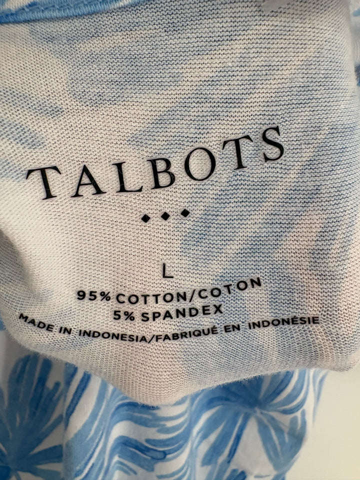 Size L Talbots Blue Shirt
