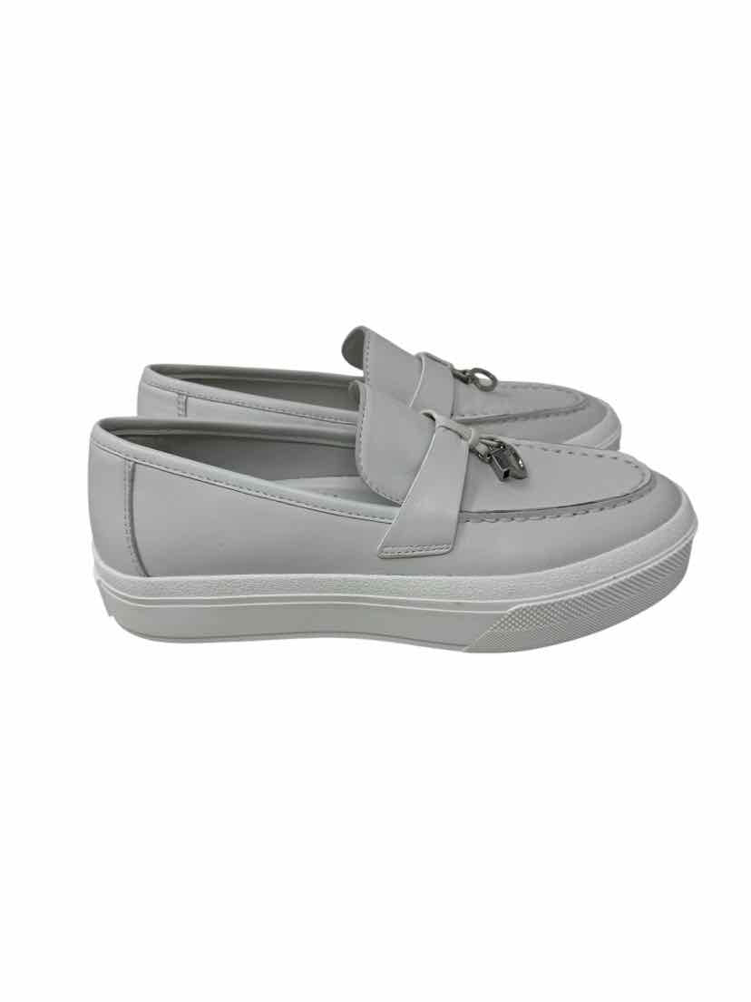 Shoe Size 8 j slides White Loafers
