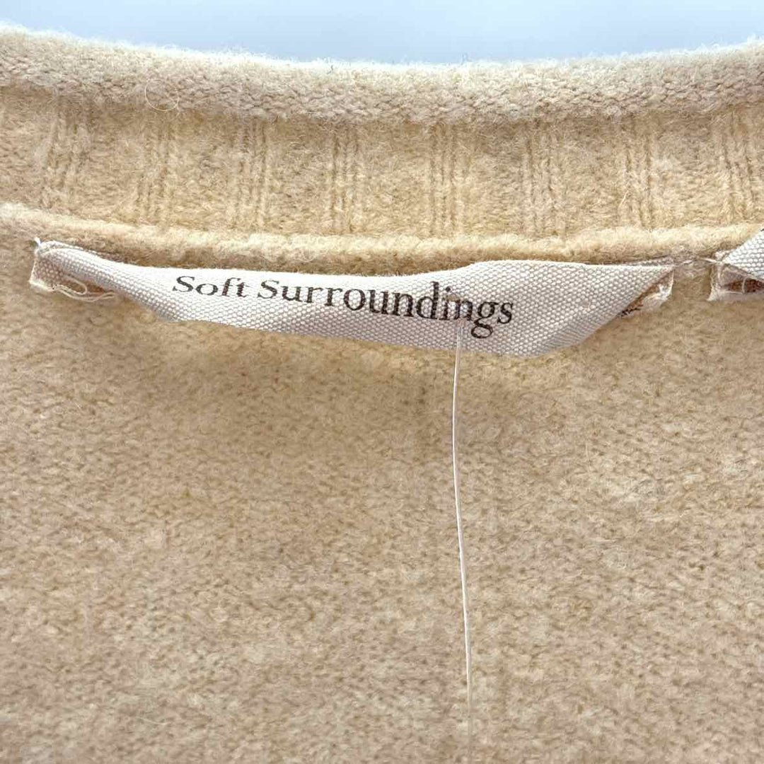 Size L SOFT SURROUNDINGS Tan Sweater