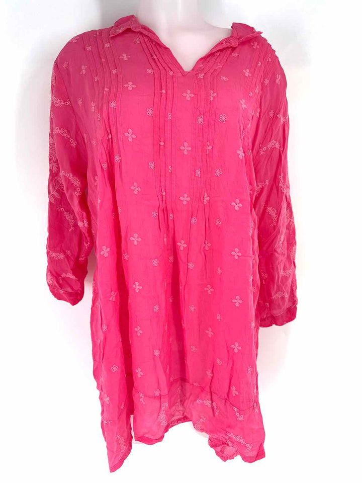 Size XL Johnny Was Pink Shirt