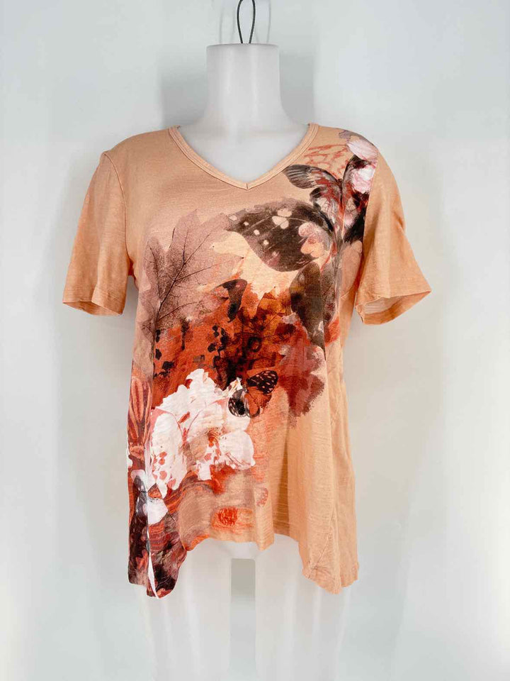 Size M Chico's Orange Shirt