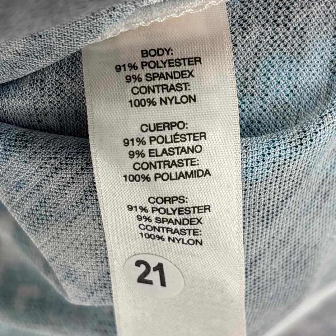 Size M Chico's Blue Mesh Shirt