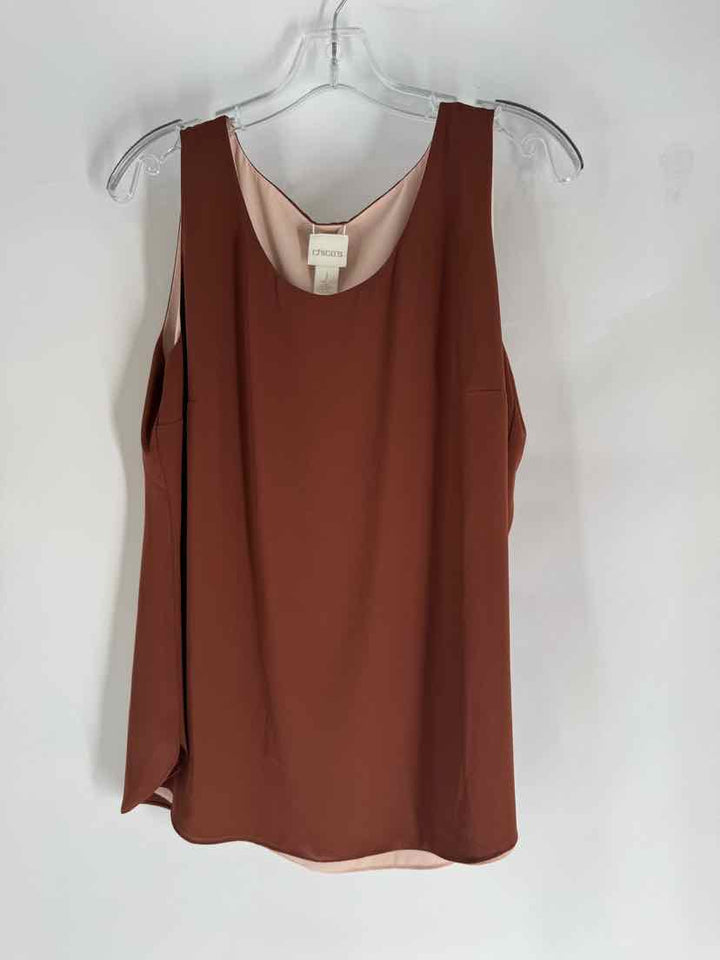 Size M Chico's Brown Shirt