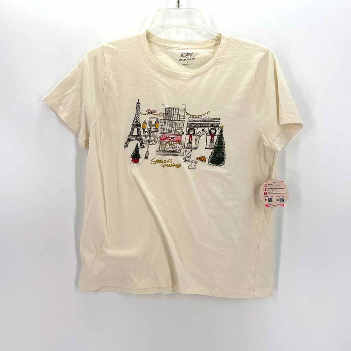 Size L J Crew Ivory Shirt