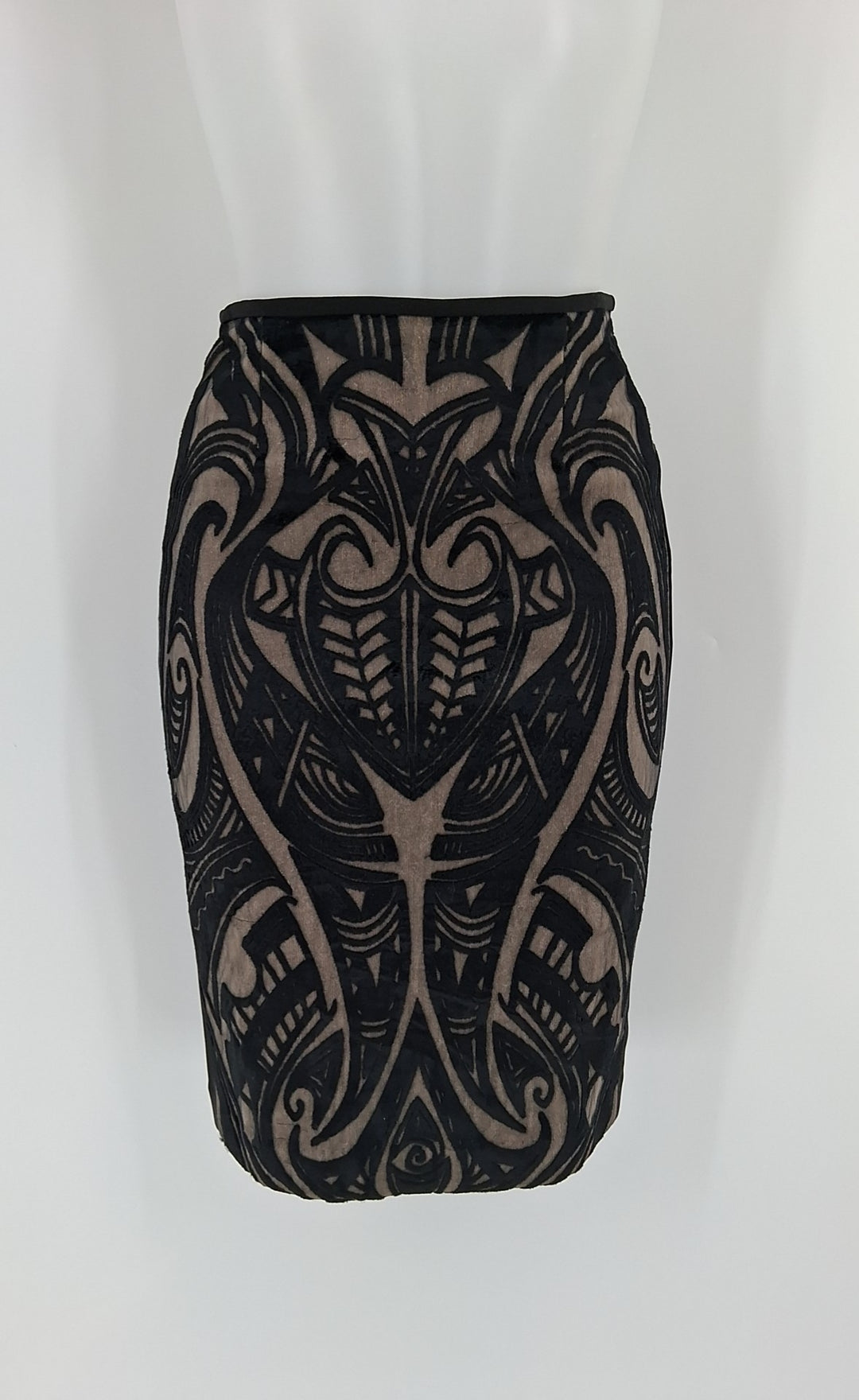 Size S Black Velour Skirt