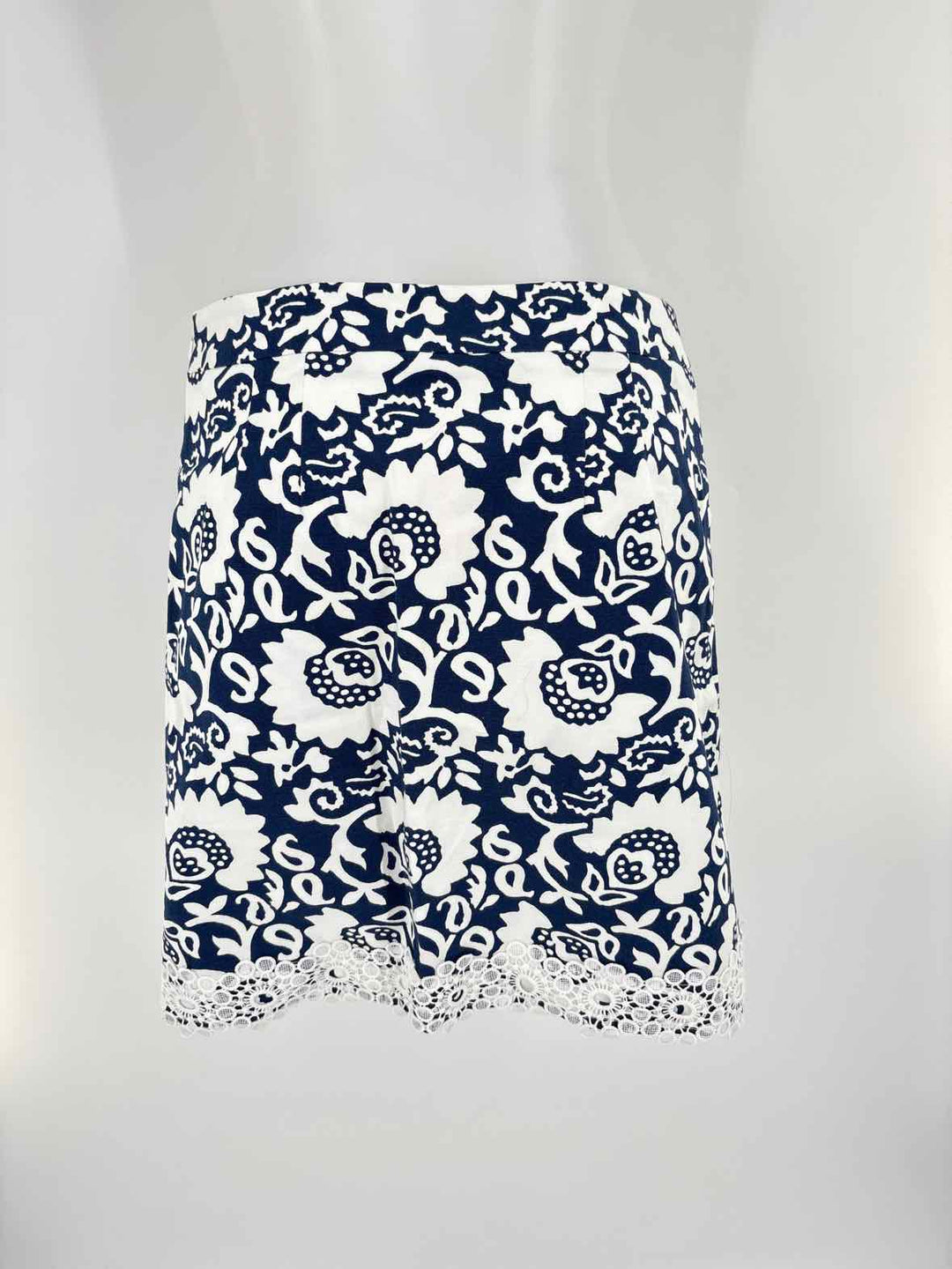 Size 4 Talbots Navy Print Skirt