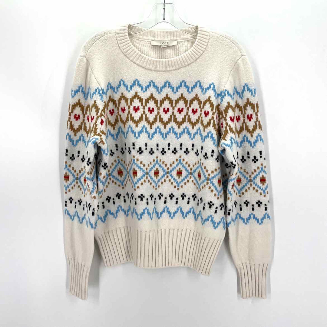 Size L LOFT Cream Sweater
