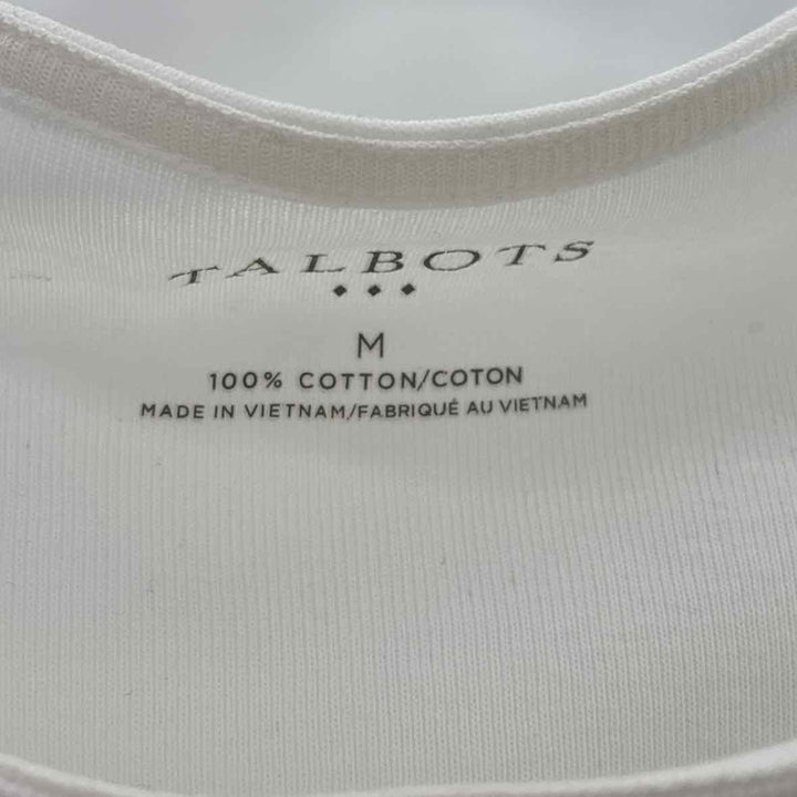 Size M Talbots White Cotton Shirt