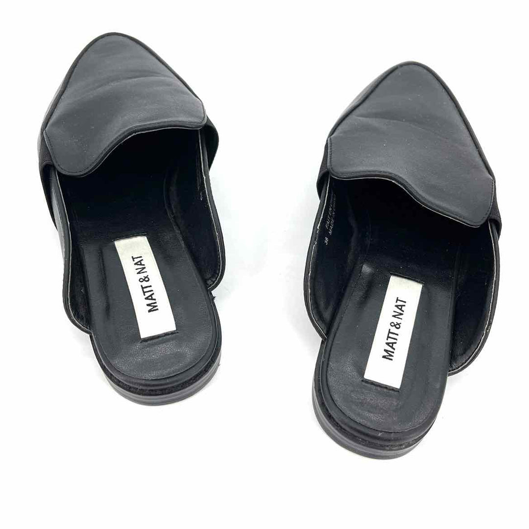 Shoe Size 7 Black Mules
