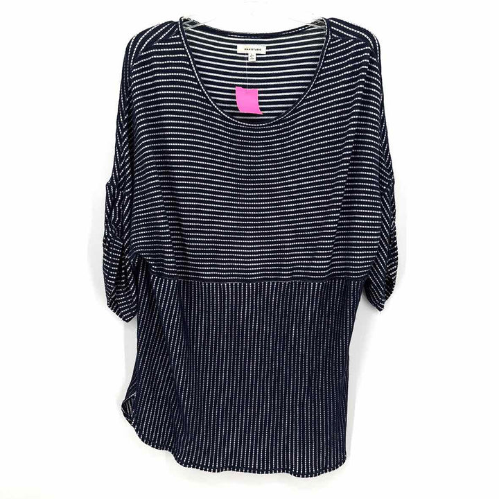 Size L MAX STUDIO Navy Shirt