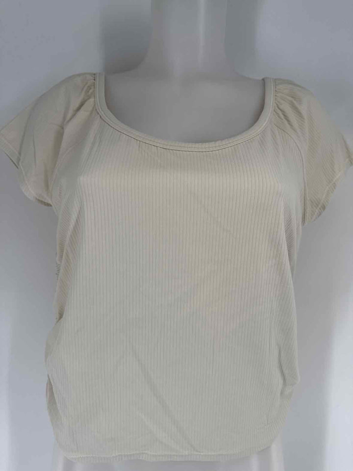 Size 12 Athleta Cream Shirt
