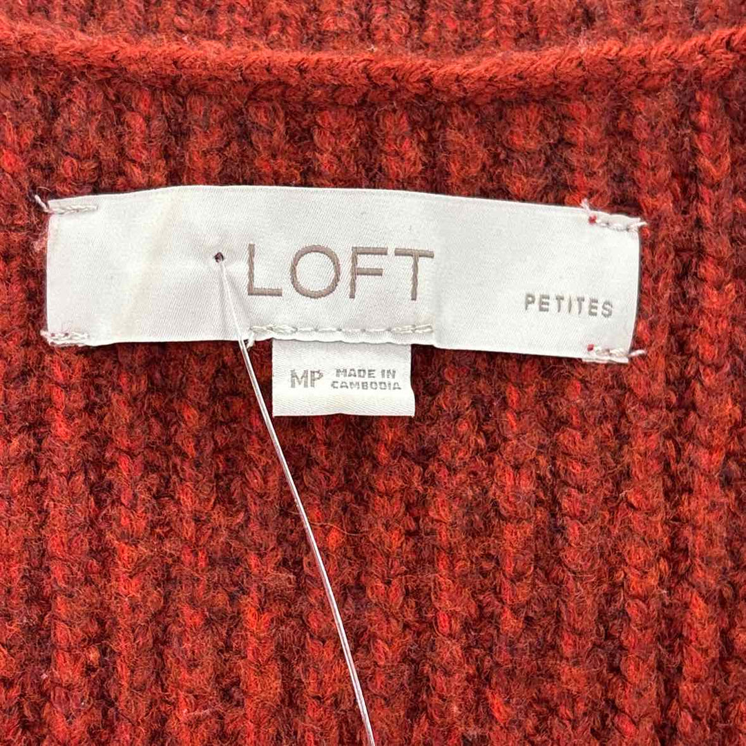 Size M LOFT Burnt Orange Knit Dress