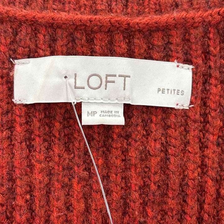 Size M LOFT Burnt Orange Knit Dress