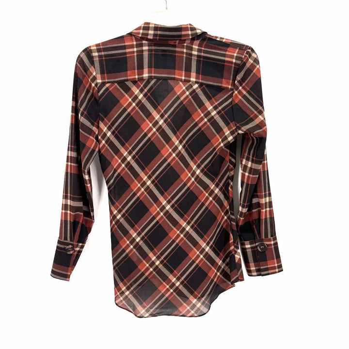 Size M LAUNDRY Brown Print Shirt