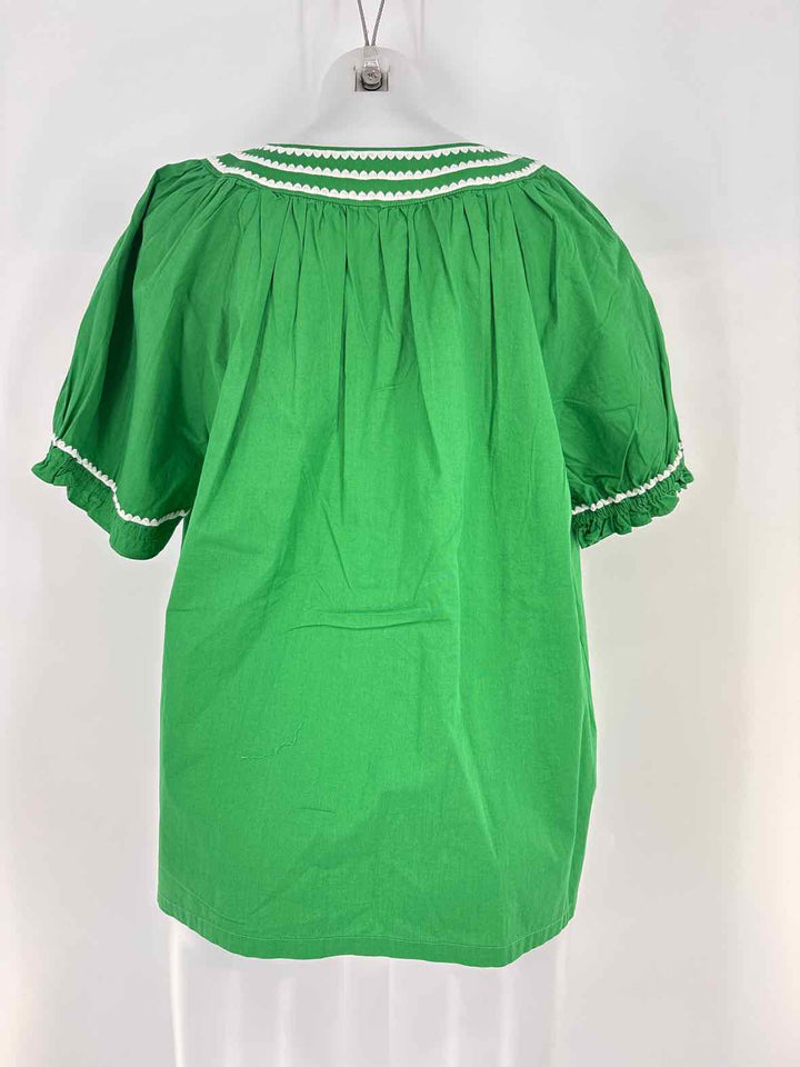 Size L CROWN & IVY Green Shirt