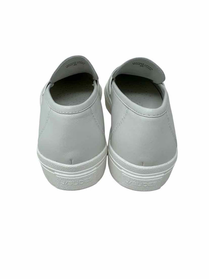 Shoe Size 8 j slides White Loafers