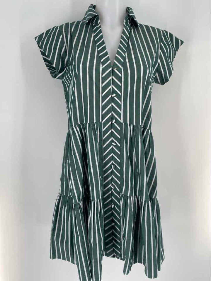 Size XS ANNA CATE Green Print Dress