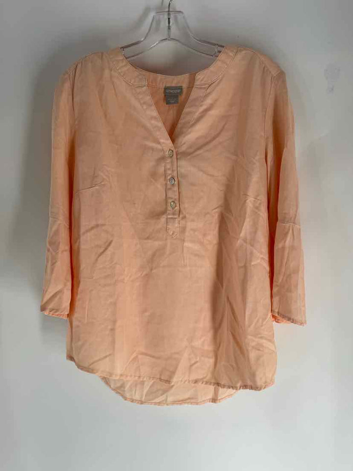 Size M Chico's Peach Shirt